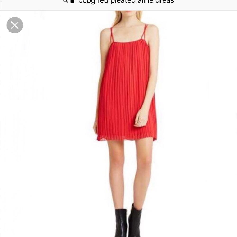 BCBG Pleated Shift Dress